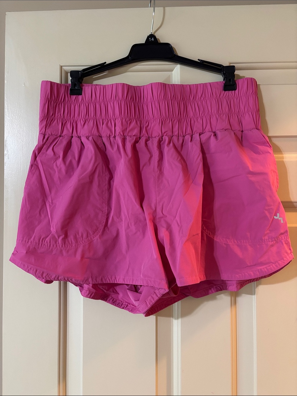 JoyLab Bright Pink Elastic-Waist Athletic Shorts